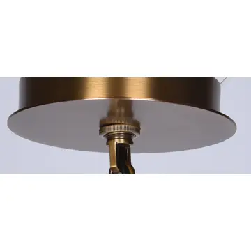 Pendant Light 7.5" Modern Brass Led Glass Globe