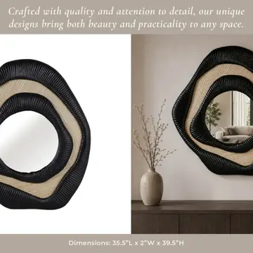 40" Latima Large Teakwood Wall Mirror