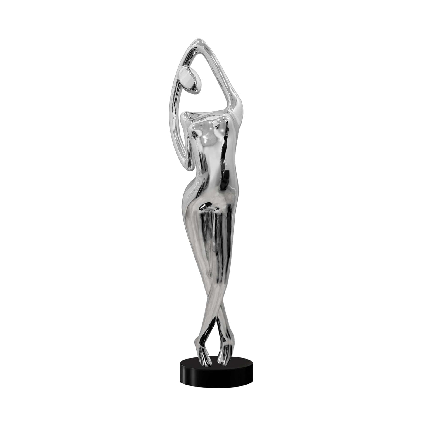 Reflective chrome figure for modern and minimalist interiors