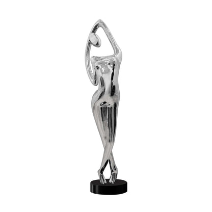 Reflective chrome figure for modern and minimalist interiors