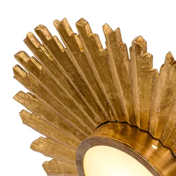 Ceiling Light 22" Farmhouse Led Gold Flush Mount