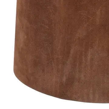 Digora Brown Leather Accent Table