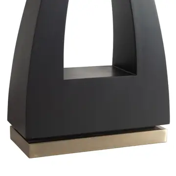 Table Lamp Trina 30" Ebony Brass Linen