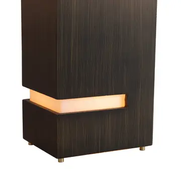 Zen Standing Table Lamp with Night Light - Expresso