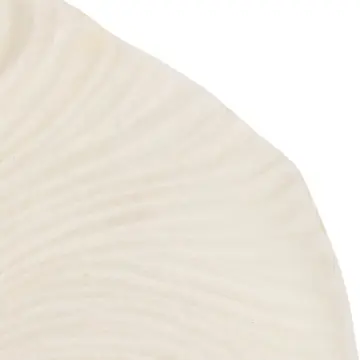 Wall Accent Set of 3 - White Resin Coastal Shell, 18/19/20in