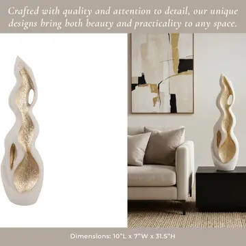 31" Atchison Oversized Quartz Resin Statuary