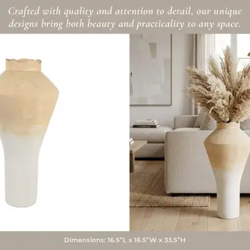 34" Acturo Tall Oversized Floor Vase
