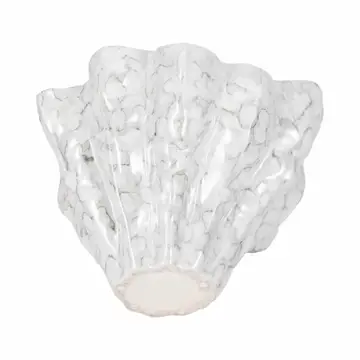 Decorative Bowl - Gray/Green Porcelain Modern Wavy, 16 in.