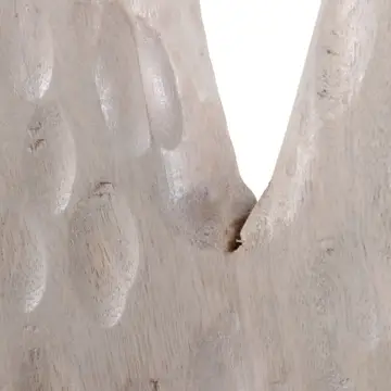 Decorative Sculpture - Ivory Wood Stone Oversized, 68 in.