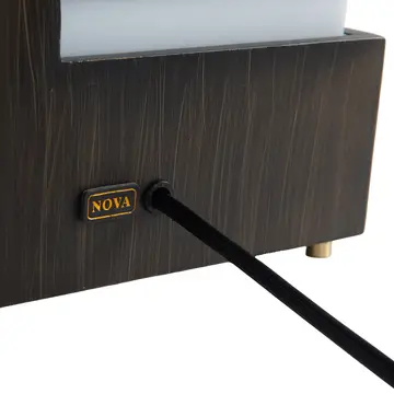 Zen Standing Table Lamp with Night Light - Expresso