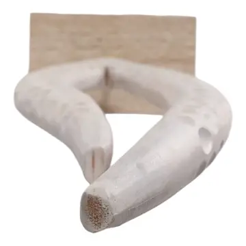Decorative Sculpture - Ivory Wood Stone Oversized, 68 in.