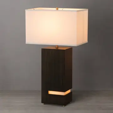 Zen Standing Table Lamp with Night Light - Expresso