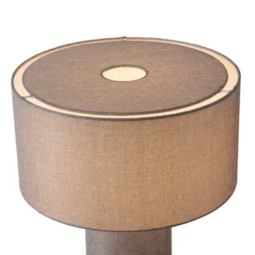 Moonlight Table Lamp - Pool Blue Linen Shade, Dimmer Switch