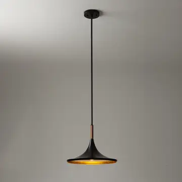 Pendant Light 8" Matte Black Lodi Small