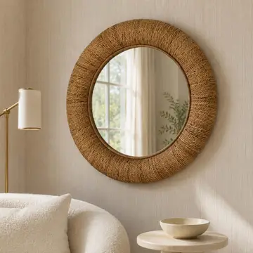 Pulap Woven Banana Wall Mirror