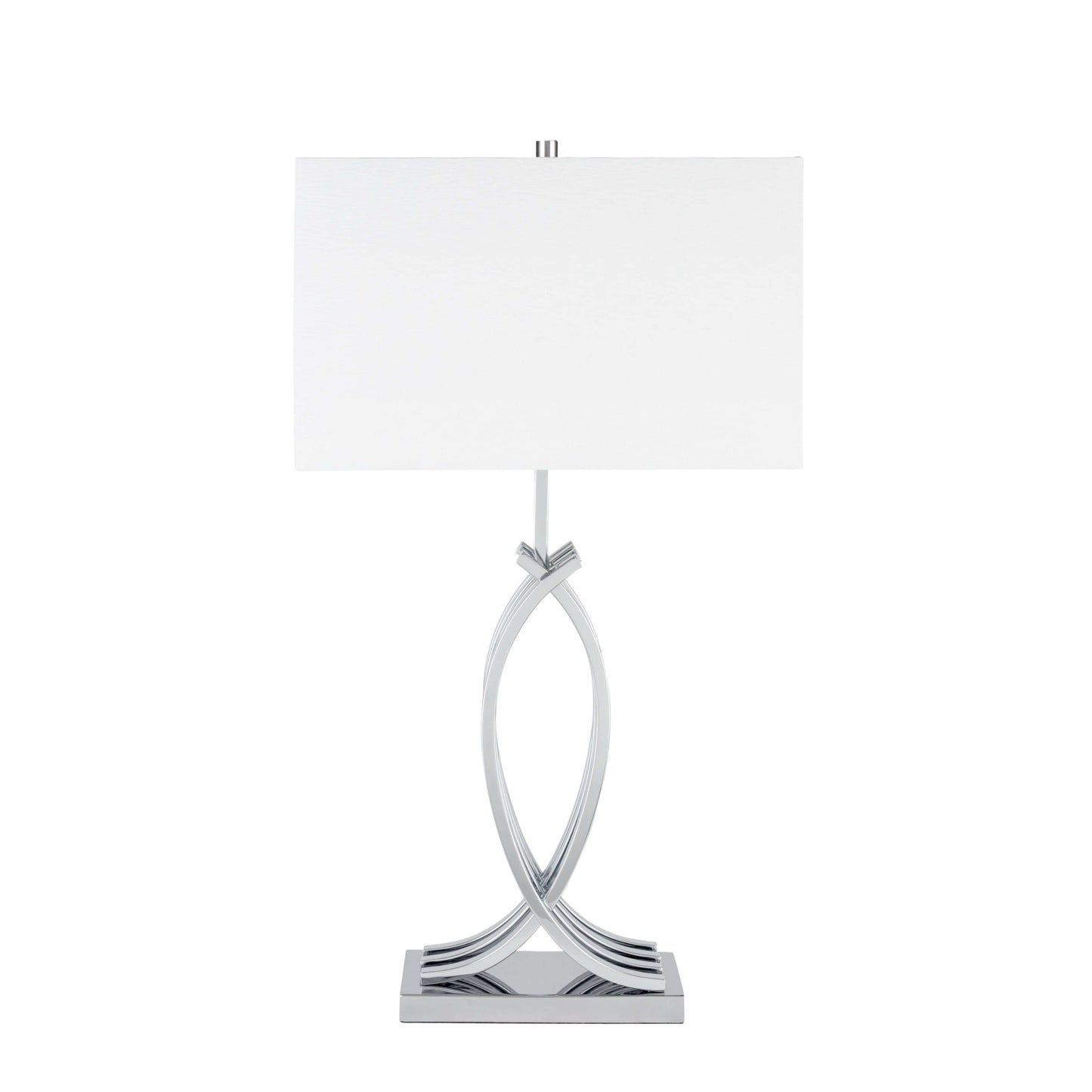 Unity in Chrome Table Lamp // 1 Light // USB Charger
