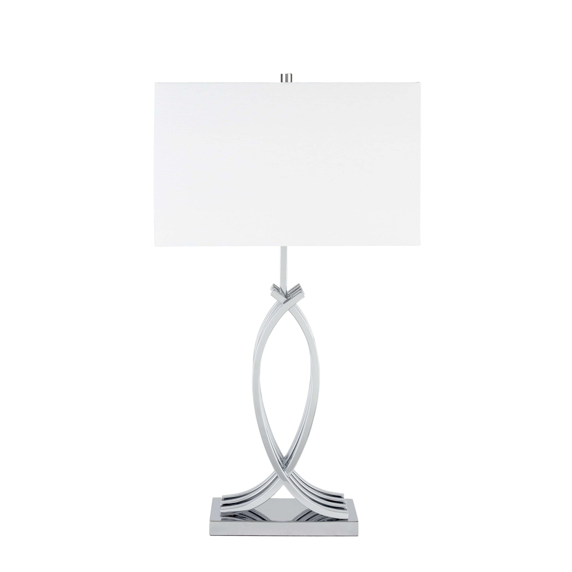 Unity in Chrome Table Lamp // 1 Light // USB Charger