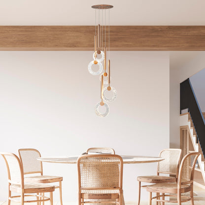Flush Mount Ring Chandelier