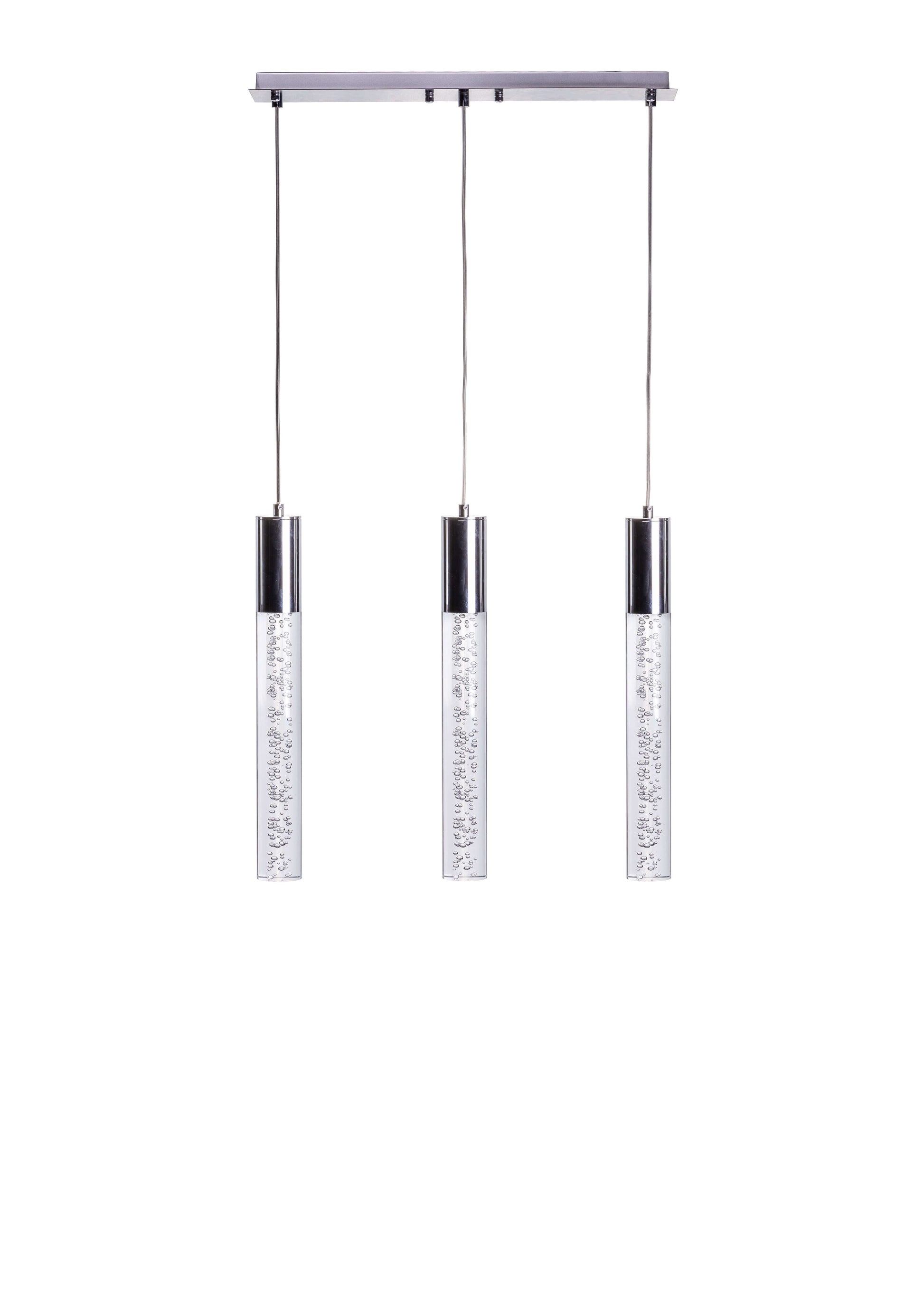 Sparkling Night Cylinder Chandelier // 3 Light