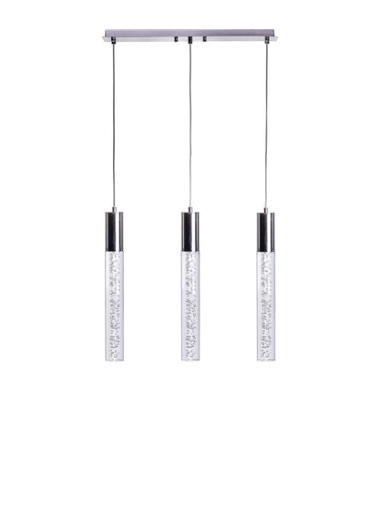 Sparkling Night Cylinder Chandelier // 3 Light