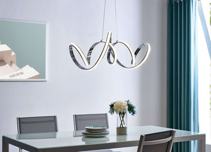 Seville LED Chandelier // Chrome