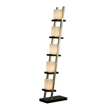 Floor Lamp 61" Espresso Nickel Escalier