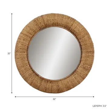 Pulap Woven Banana Wall Mirror