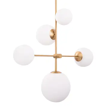 Spark Modern Gold 5 Light Chandelier