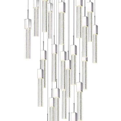 Sparkling Night Chandelier Vertical // XL 25 Light