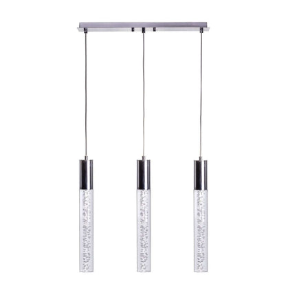Sparkling Night Cylinder Chandelier // 3 Light