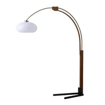Arc Floor Lamp Satin Nickel 84" Original 1961 Morelli Dimmer
