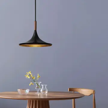 Pendant Light 8" Matte Black Lodi Small