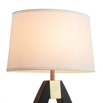 Table Lamp Trina 30" Ebony Brass Linen
