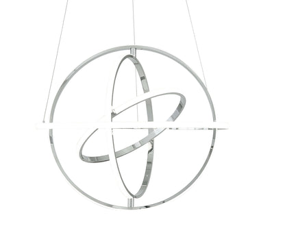 Oxford LED Adjustable Chandelier // Chrome