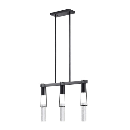Harmony 3 Light Chandelier // Matte Black