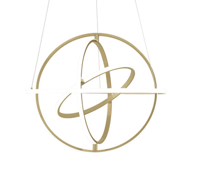 Oxford LED Adjustable Chandelier // Sandy Gold