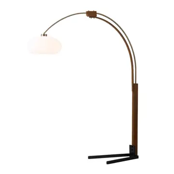 Arc Floor Lamp Satin Nickel 84" Original 1961 Morelli Dimmer