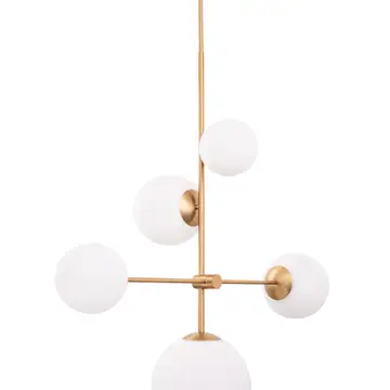 Spark Modern Gold 5 Light Chandelier