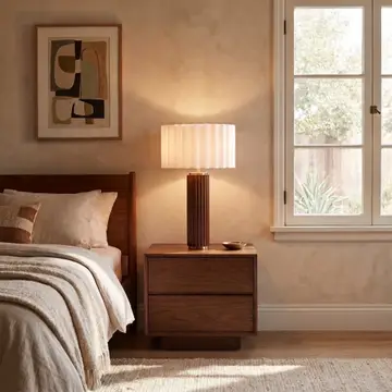 Tambo Table Lamp - Modern Walnut