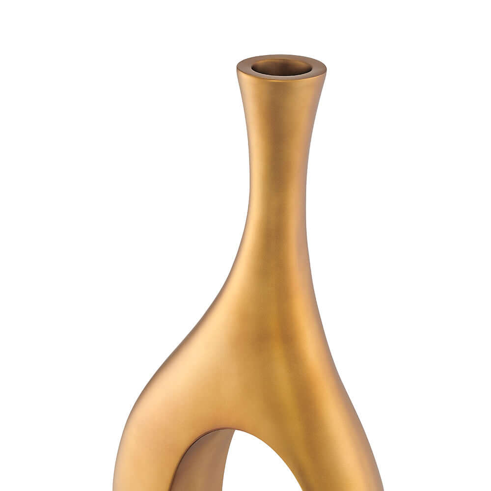 Modern Bronze Sculpture Vase