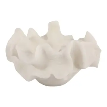12" Luzern Quartz Resin Coral Bowl