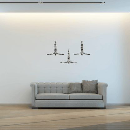 Semi Chrome Wall Divers Set