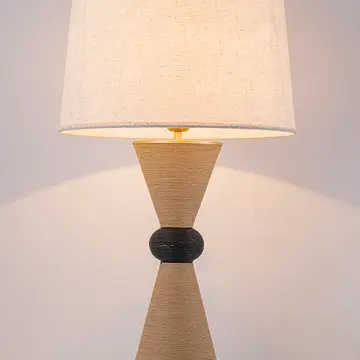 Alba 28 Rattan Table Lamp - Usb Touch Dimmer