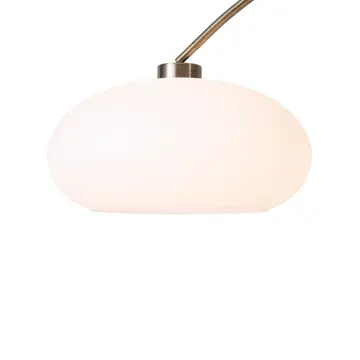Arc Floor Lamp Satin Nickel 84" Original 1961 Morelli Dimmer