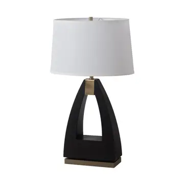 Table Lamp Trina 30" Ebony Brass Linen