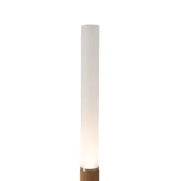 Tambo Cylindro, 60" Accent Floor Lamp, Natural Ash, Weathere