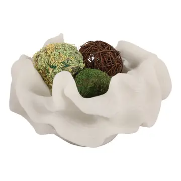 12" Luzern Quartz Resin Coral Bowl
