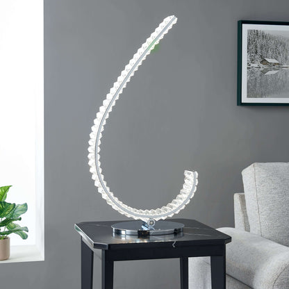 Grace Crystal 16W Table Lamp // Touch & Dimmable (R Chrome)