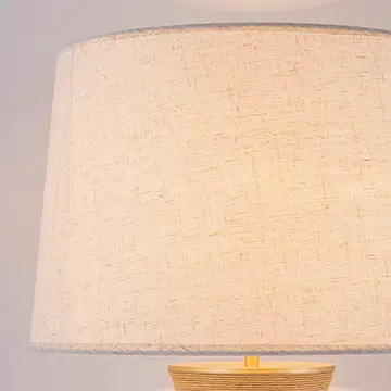 Alba 28 Rattan Table Lamp - Usb Touch Dimmer