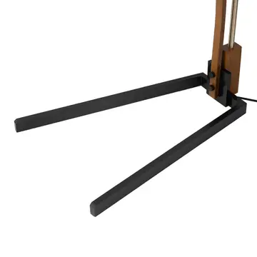 Arc Floor Lamp Walnut/Weathered Brass 80" Melmar Dimmer